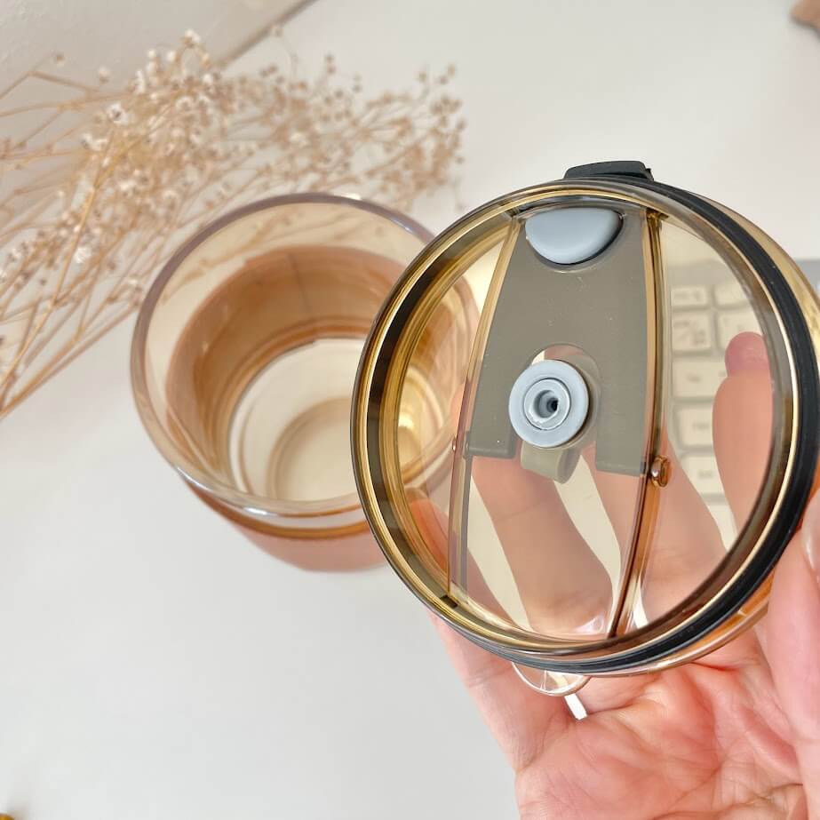 お家カフェtimeに。ガラスカップタンブラー ガラスストローセット 450mL