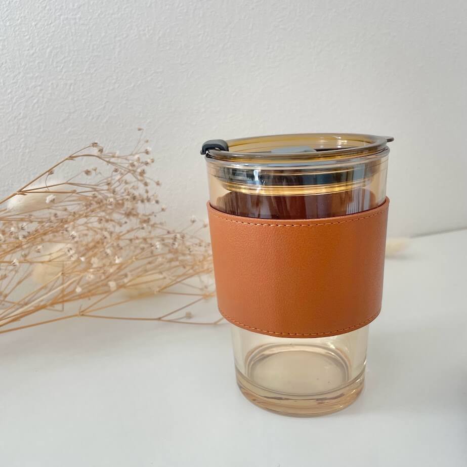 お家カフェtimeに。ガラスカップタンブラー ガラスストローセット 450mL