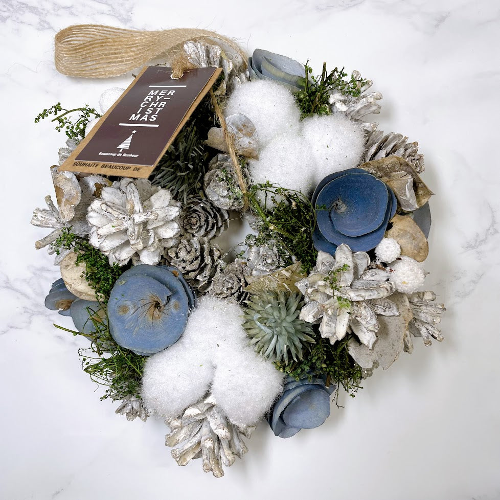 【アウトレット】パセオクリスマスリース ブルー Sサイズ PA-XSC-06S