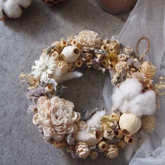 ドライフラワークリスマスリース②