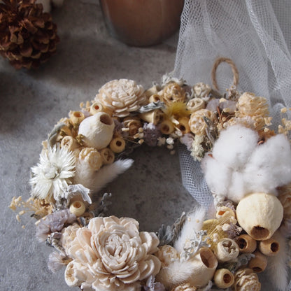 ドライフラワークリスマスリース②