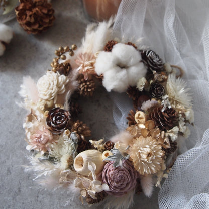 ドライフラワークリスマスリース③