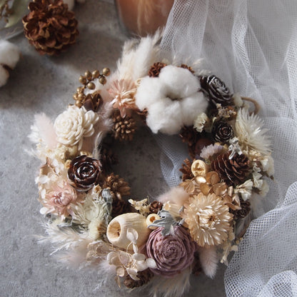 ドライフラワークリスマスリース③